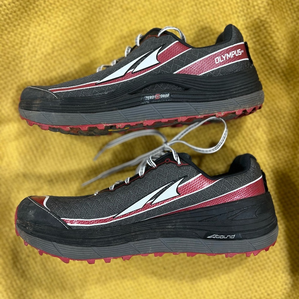 Altra Olympus Trail Shoes - Black and Burgundy
